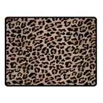 cheetah leopard print Double Sided Fleece Blanket (Small)