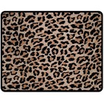 cheetah leopard print Double Sided Fleece Blanket (Medium)