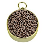 cheetah leopard print Gold Compass