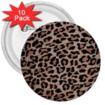 cheetah leopard print 3  Button (10 pack)