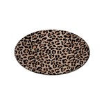 cheetah leopard print Sticker (Oval)