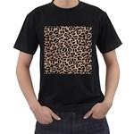 cheetah leopard print Men s T-Shirt (Black)