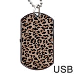 cheetah leopard print Dog Tag USB Flash (Two Sides)