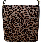 cheetah leopard print Flap Closure Messenger Bag (S)