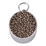 cheetah leopard print Silver Compass (Mini)