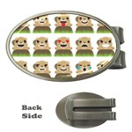 Groundhog Emojis Money Clip (Oval)