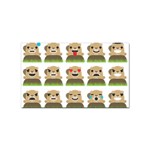 Groundhog Emojis Sticker (Rectangular)