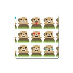 Groundhog Emojis Magnet (Square)