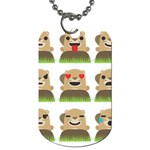 Groundhog Emojis Dog Tag (Two Sides)