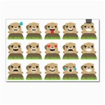 Groundhog Emojis Postcard 4  x 6 