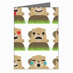 Groundhog Emojis Greeting Cards (Pkg of 8)