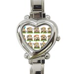 Groundhog Emojis Heart Italian Charm Watch