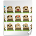 Groundhog Emojis Canvas 16  x 20 