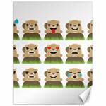 Groundhog Emojis Canvas 18  x 24 