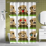 Groundhog Emojis Shower Curtain 48  x 72  (Small)