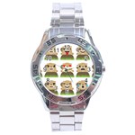 Groundhog Emojis Stainless Steel Analogue Watch