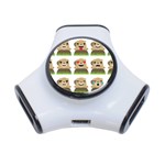 Groundhog Emojis 3-Port USB Hub