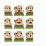 Groundhog Emojis Small Garden Flag (Two Sides)