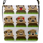 Groundhog Emojis Flap Closure Messenger Bag (S)