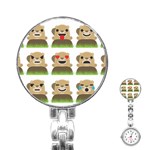 Groundhog Emojis Stainless Steel Nurses Watch