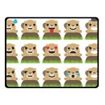 Groundhog Emojis Double Sided Fleece Blanket (Small)