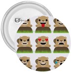 Groundhog Emojis 3  Button