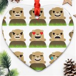 Groundhog Emojis Ornament (Heart)