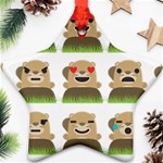 Groundhog Emojis Ornament (Star)