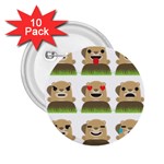 Groundhog Emojis 2.25  Button (10 pack)