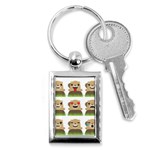 Groundhog Emojis Key Chain (Rectangle)