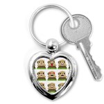 Groundhog Emojis Key Chain (Heart)