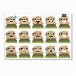 Groundhog Emojis Postcard 5  x 7 