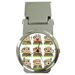 Groundhog Emojis Money Clip Watch