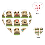 Groundhog Emojis Playing Cards (Heart)