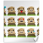 Groundhog Emojis Canvas 20  x 24 