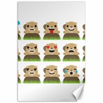 Groundhog Emojis Canvas 20  x 30 