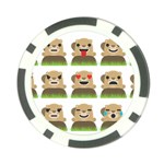 Groundhog Emojis Poker Chip Card Guard