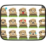 Groundhog Emojis Fleece Blanket (Mini)