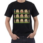 Groundhog Emojis Men s T-Shirt (Black)