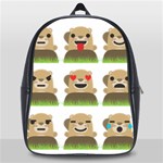 Groundhog Emojis School Bag (Large)