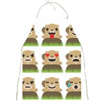 Groundhog Emojis Full Print Apron