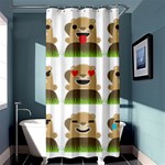 Groundhog Emojis Shower Curtain 36  x 72  (Stall)