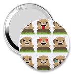 Groundhog Emojis 3  Handbag Mirror