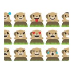 Groundhog Emojis Double Sided Flano Blanket (Mini)