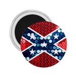 sequin confederate flag 2.25  Magnet