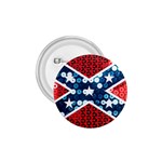 sequin confederate flag 1.75  Button