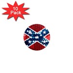 sequin confederate flag 1  Mini Magnet (10 pack) 