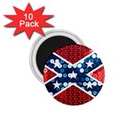 sequin confederate flag 1.75  Magnet (10 pack) 