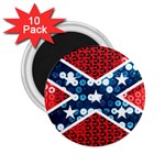 sequin confederate flag 2.25  Magnet (10 pack)