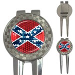 sequin confederate flag 3-in-1 Golf Divot